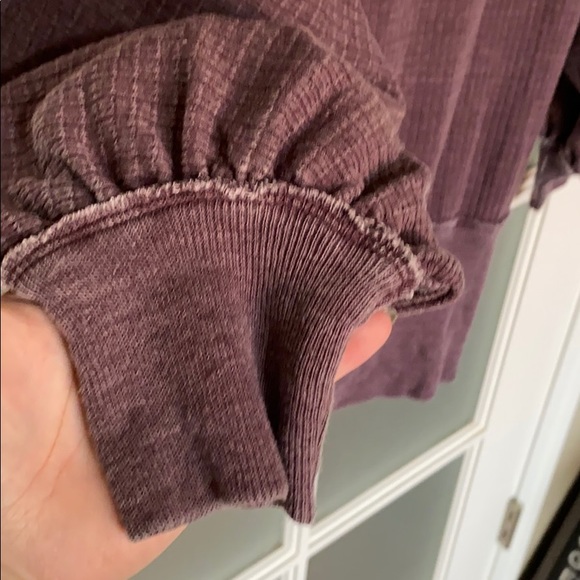 Free People plum 3/4 sleeve - Picture 4 of 8